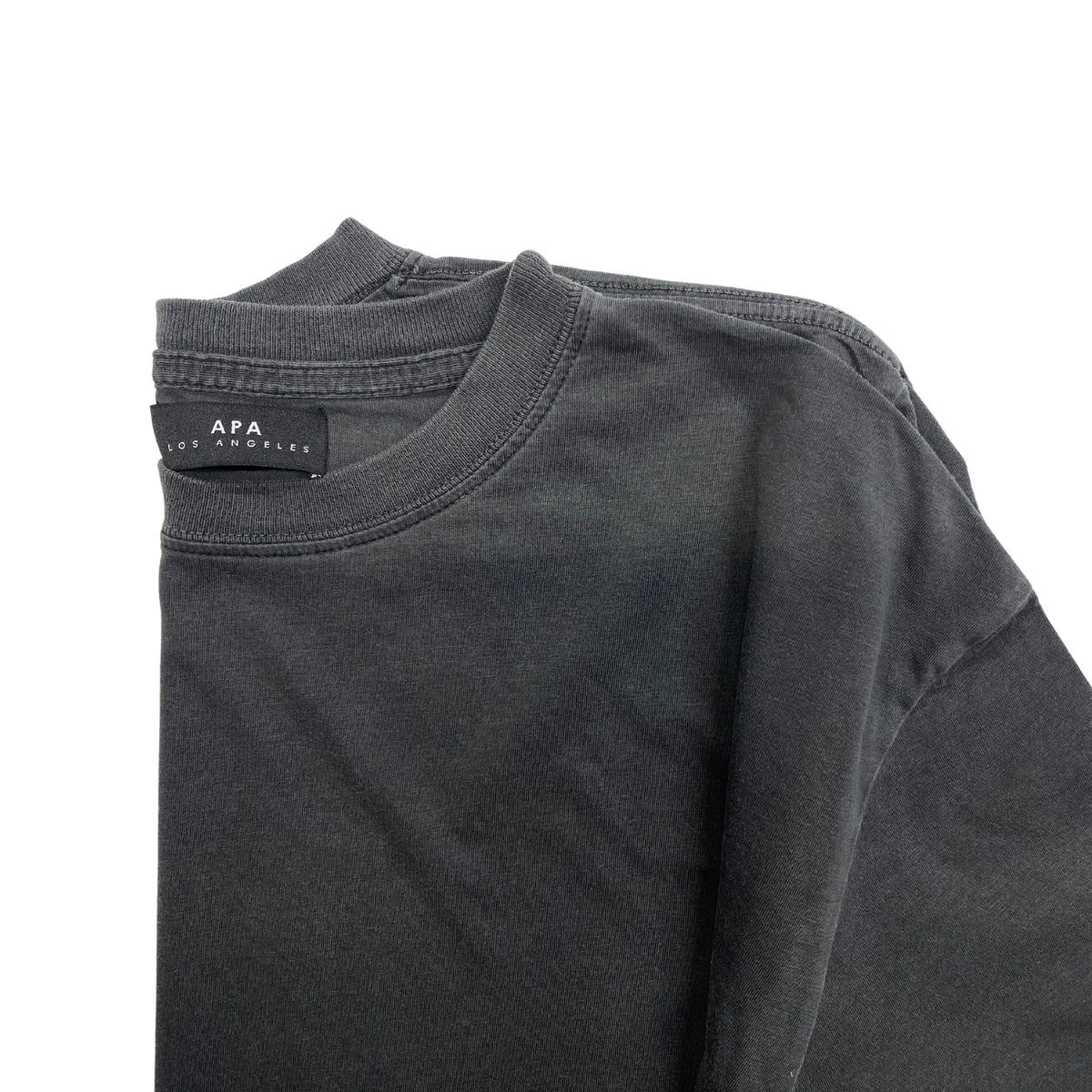 ribbed neck 1" oversized women's tee