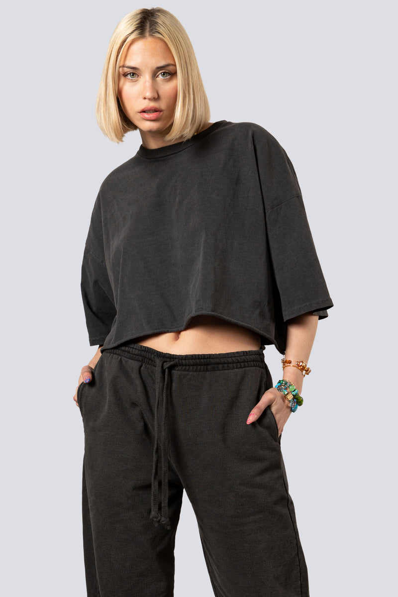 Oversized-Cropped-T-Shirt