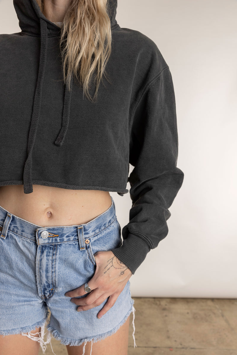 women crop hoodie