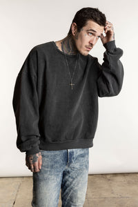 Oversized Dropped Shoulder Sweatshirt - FACM1082