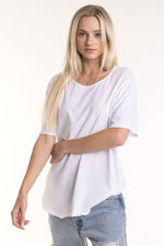 Women's Crew w/ Binding Neck and Rounded Hem - FACW1021