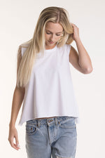 Women's Oversized Muscle Tee w/ Raw Edges - FACW1051