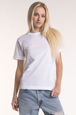 womens t-shirt with banding neck