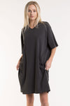 Women's V-Neck Dress Tee w/Pockets - FACW1100