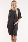 Women's V-Neck Dress Tee w/Pockets - FACW1100