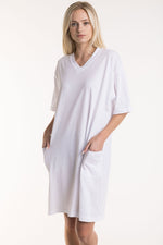 Women's V-Neck Dress Tee w/Pockets - FACW1100