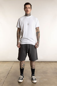raw edge shorts 100% cotton