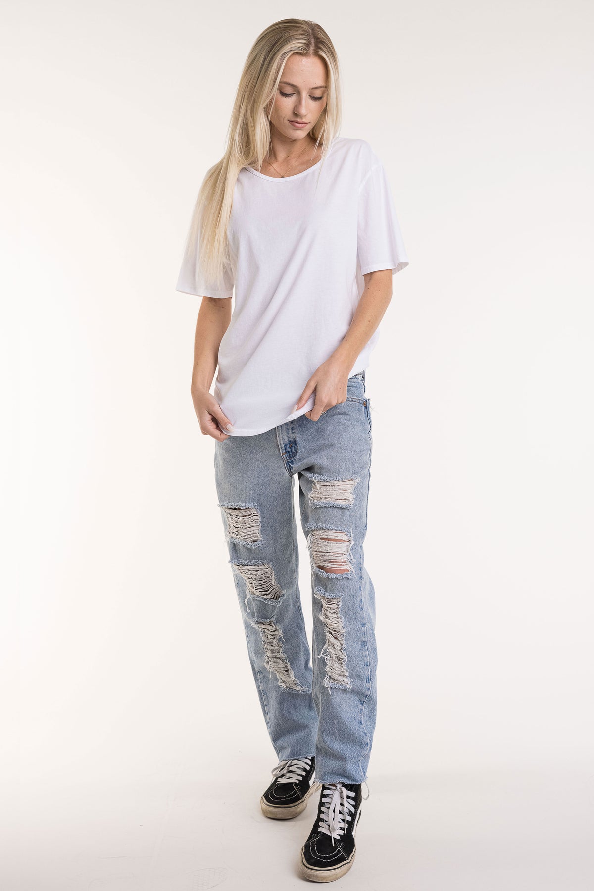 Womens Relaxed fit crew